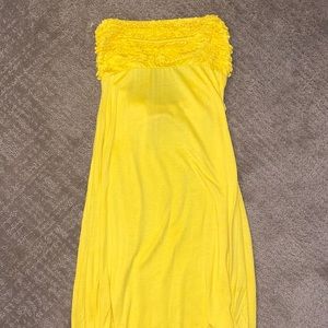 Yellow swimsuit cover up